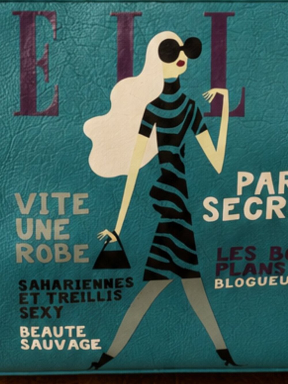 ELLE Paris Graphic Tote Bag | Y2K Pop Art Shoulder Purse - Picture 4 of 5